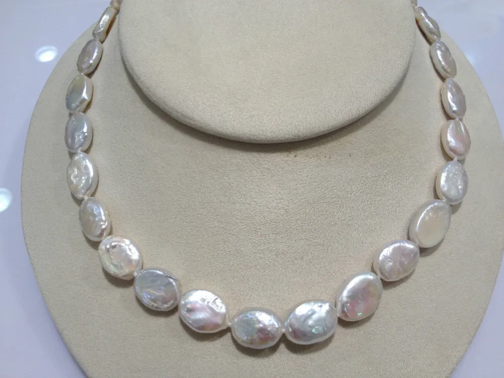 Buy OVal Shape Pearl Strand Necklace Freshwater Pearl