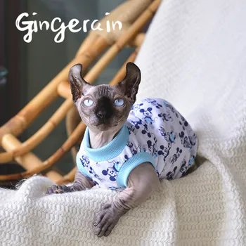 

Gingerain Cute Cat Clothes Pet Clothing for Cat Fashion Pet Jacket Printed Vest Costume Cat Clothing C19