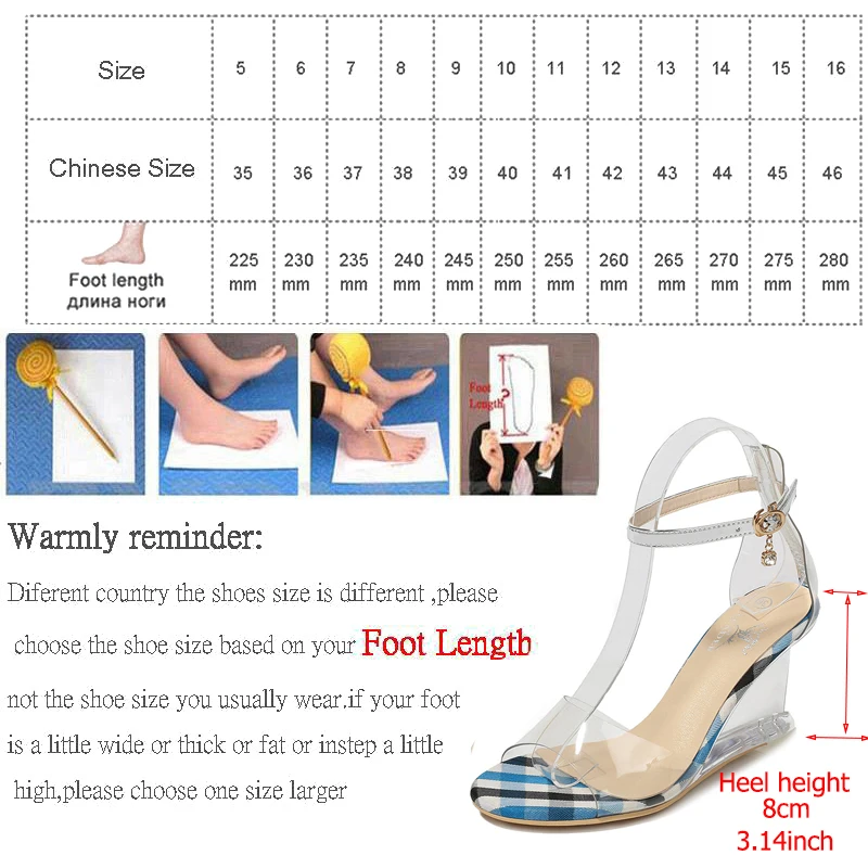 Silentsea/Кристальные клинья; сандалии; женские летние прозрачные босоножки на высоком каблуке; женские Босоножки с открытым носком; цвет синий; Размеры 35-41