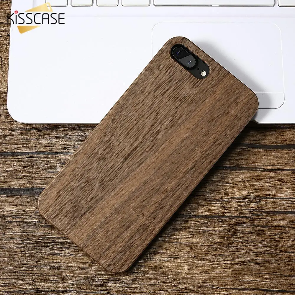 KISSCASE Real Wood Phone Cases For iPhone X Xs Max 7 8 Plus XR RetroBamboo 5 5S Se 6 6S Back Cover | Мобильные телефоны и