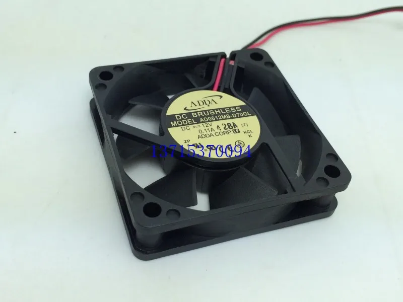 Для ADDA AD0612MB D70GL 6015 DC 12V 0.11A 60*60*15mm вентилятор DVR питания|supply teaching|fansupplies for making hair
