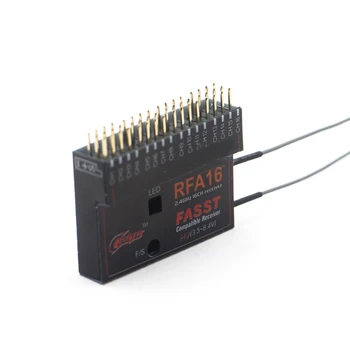 

Futaba FASST RFA16 Compatible Receiver HV 3.5-8.4V 2.4G 16CH Cooltech For 14SG 16SZ Transmitter RC Aircraft Car/Boat Parts