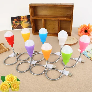 

Powerbank USB LED Night light Mini notebook Nightlight Desk Reading lamp For PC Mobile Power Telescopic luminaria Computer P25