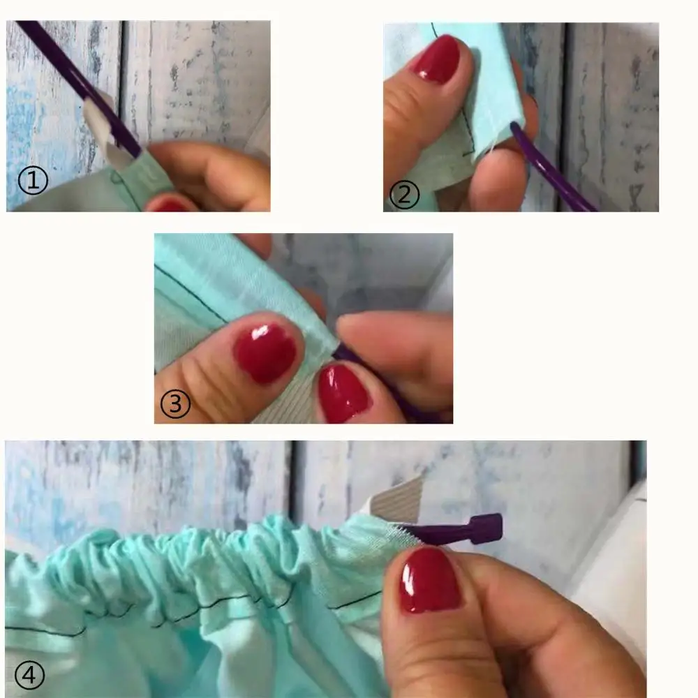 

1pc High Quality Tool Practical DIY Hand Patchwork Tool Rubber Band Wearer Elastic Elastic Band Rope Guide Home Sewing tools BB4