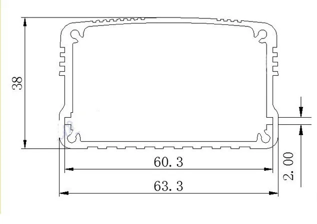 aluminum extrusion case szomk aluminum project box electronics enclosure for pcb (3).jpg
