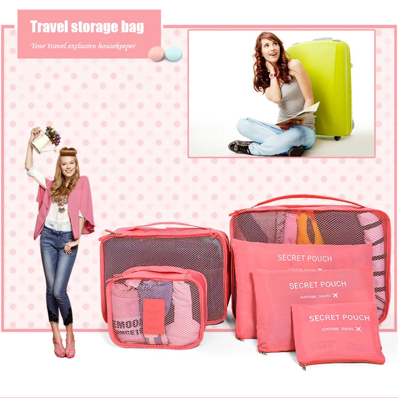 MICCK 6 قطعة/المجموعة السفر حقيبة التخزين عالية قدرة الملابس مرتب الحقيبة الأمتعة المنظم الحاويات المحمولة للماء حقيبة للتخزين MICCK 6 قطعة/المجموعة السفر حقيبة التخزين عالية قدرة الملابس مرتب الحقيبة الأمتعة المنظم الحاويات المحمولة للماء حقيبة للتخزين