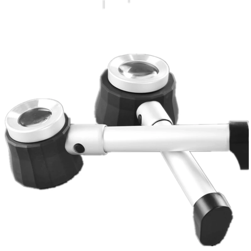 10X magnifying glass metal handle with light magnifier Portable optical stamp Jade jewelry diamond old man reading kid outdoor 10X magnifying glass metal handle with light magnifier Portable optical stamp Jade jewelry diamond old man reading kid outdoor