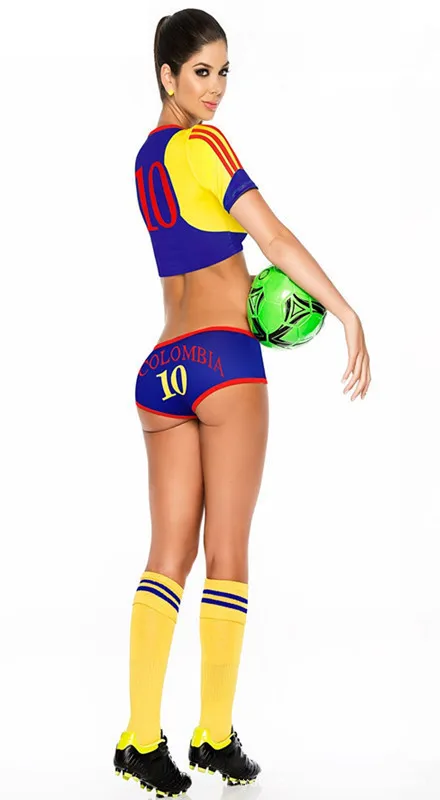 Football Baby Costume Sexy Cheerleading Cloth Women Football Sexy Sports costumes Germany Argentina Spain Brazil cosplay costume