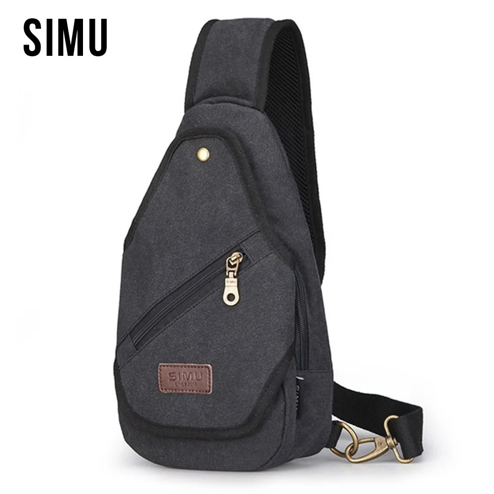 

Men's Casual Chest Pack Canvas Bags Multifunctional Small Unisex Messenger Bags Shoulder Bags Big capacity HQB1878