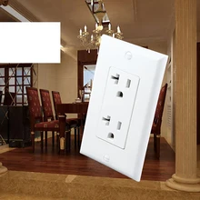 125 В 20А американский стандарт розетка 15А двойная американская UL розетка США электрическая настенная розетка панель 115x70 мм