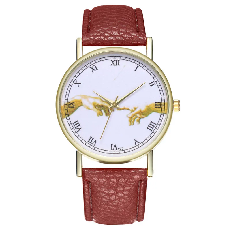 New Arrival, 2018 Watches Women fashion leather female watch vintage watch dress watches printed retro relogio reloj montre M23 (7)