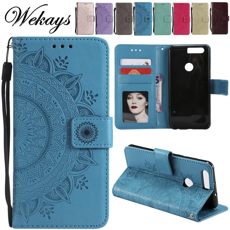 

Wekays For Huawei Y5 2017 Y3 2017 Totems Flower Leather Funda Case For Coque Huawei Honor 8 Honor 9 Lite Honor 9 Mini Cover Case