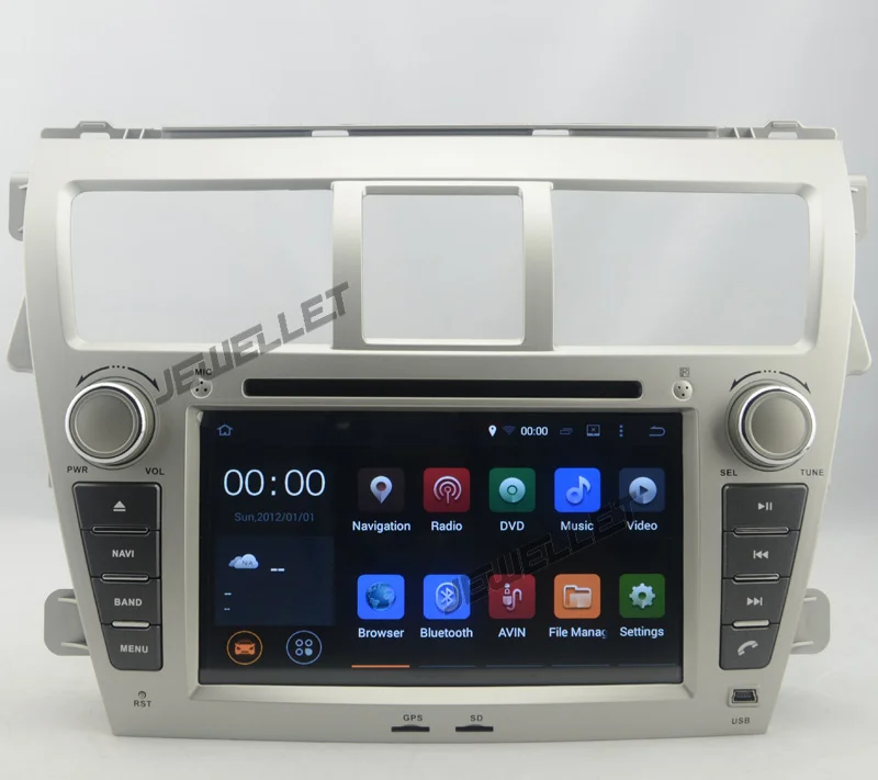 

Quad core 1024*600 HD screen Android 9.0 Car DVD GPS radio Navigation for Toyota Vios, Yaris sedan 2007-2011