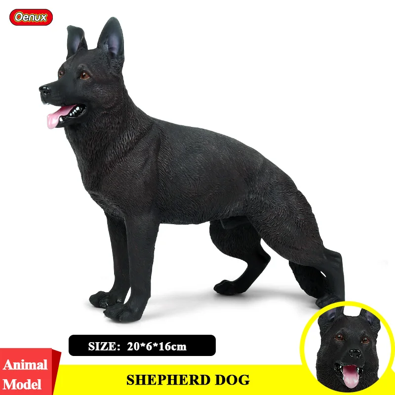 Simulation German Dog Figures Model Decor Kids Educational Toy