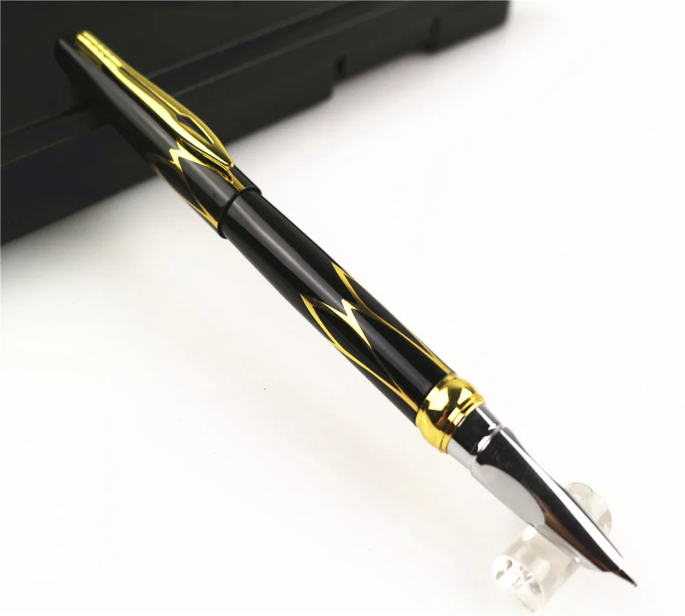 

High quality 3019 Black Business office Fine Nib Fountain Pen New
