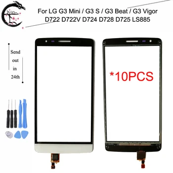 

10PCS Touch Panel For LG G3 Mini D722 D722V D724 D728 D725 LS885 Sensor Digitizer Screen With Flex Cable G3 S G3S Touchscreen