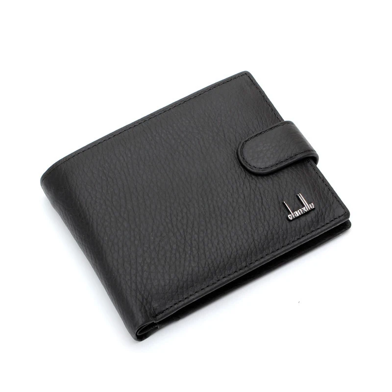 

Famous Brand Designer Genuine Cow Leather Wallet Solid Men Wallets Card Holder Purse