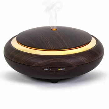 

Aroma Essential Oil Diffuser Ultrasonic Air Humidifier Aromatherapy With 7 Color Changing LED Light Wood Grain 200ml