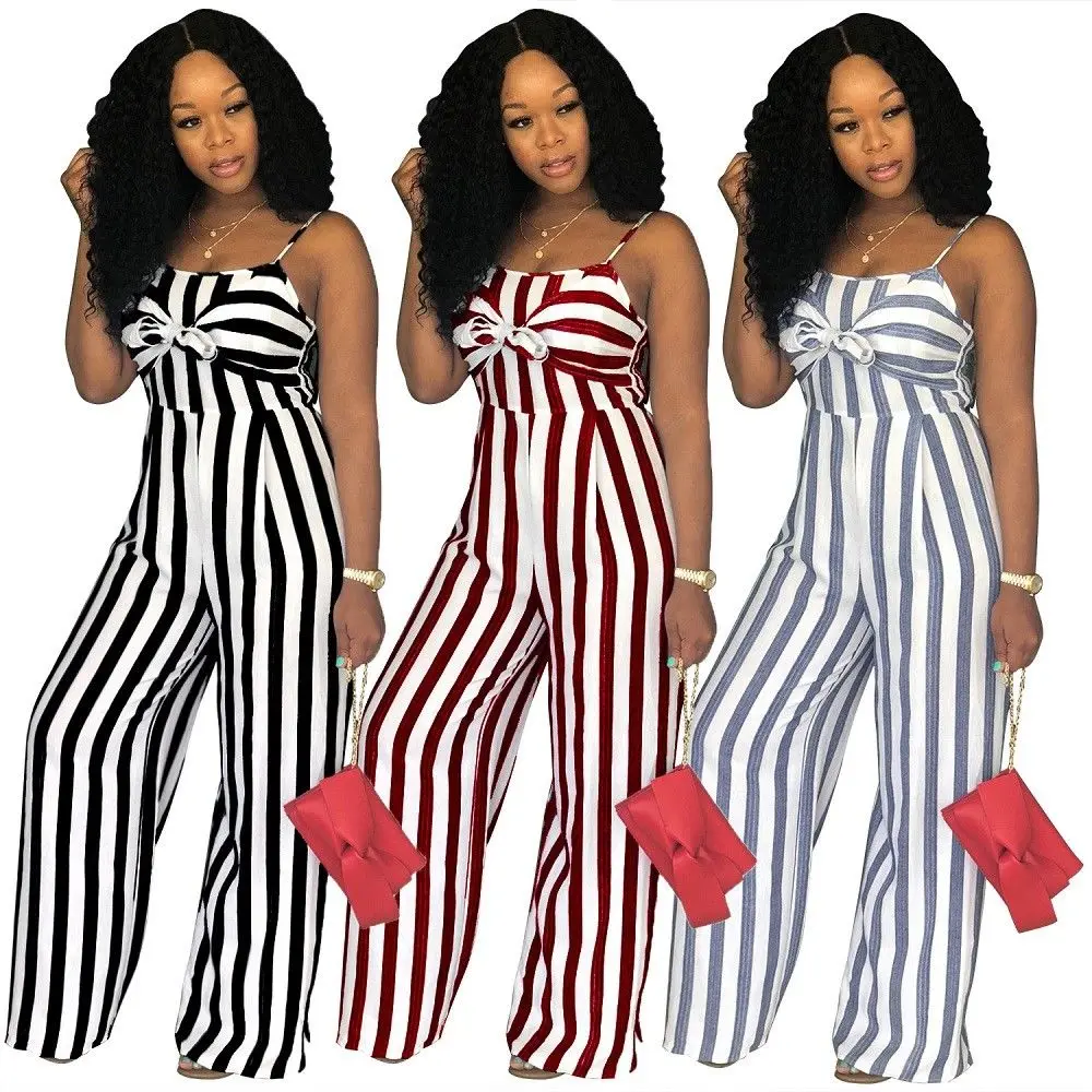 

Newly Women Jumpsuit Lady Strap Stripe Romper womens Jumpsuit Bodysuit Bodycon Party streetwear Outfit Clothes