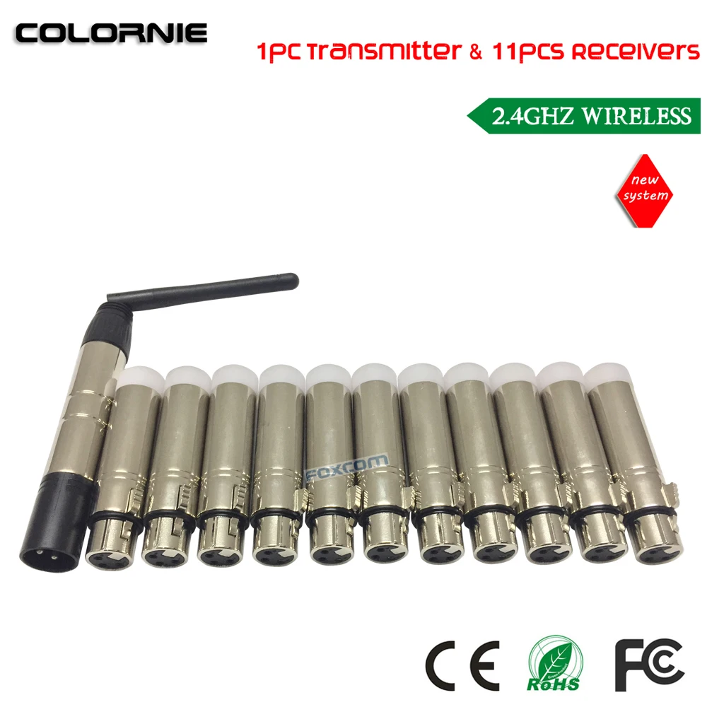 

DHL Free Shipping 2.4G Wireless DMX512 Receiver and Transmitter for Lighting Control