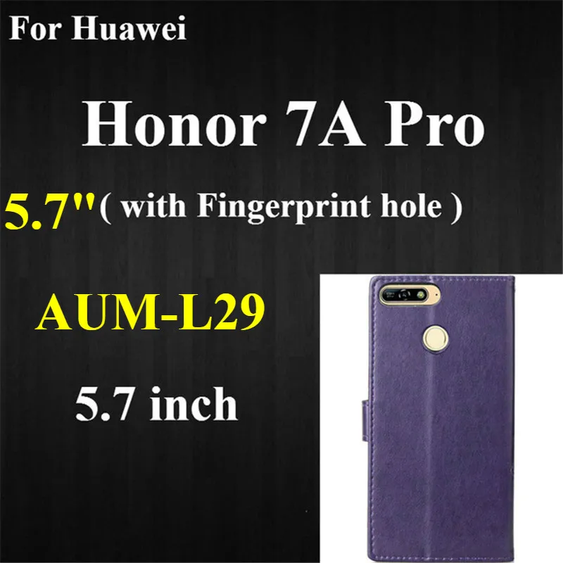 Case For Huawei P20 P8 P10 P9 Lite Mini Honor 9 5A 6A 8 5C 7C 6X Mate 10 Lite Y3 Y5 II Y9 Y6 7A Pro P Smart Flip Case - Цвет: Honor 7A Pro AUM-L29