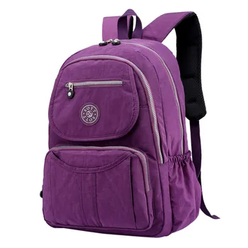 

Backpack Travel Men Women Fashion Large Capacity Backpack Nylon Waterproof Solid Travel Bag Schoolbag Messenger laptop backpack