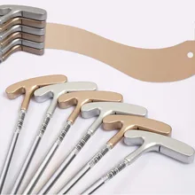 Горячая Распродажа двухсторонний толкатель для гольфа из нержавеющей стали для мальчиков и девочек, Обучающие аксессуары для игры в гольф