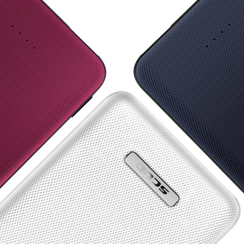 SCUD внешний аккумулятор 10000 мАч SPK Q10 двойной USB 5V 2A литий полимерный Powerbank для HUAWEI