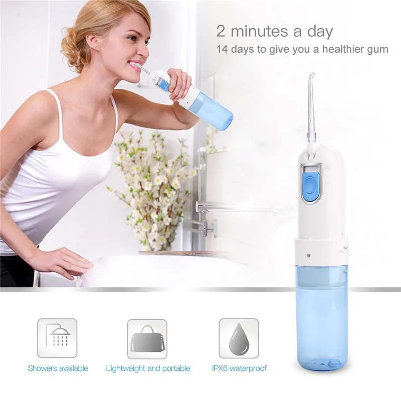 Portable Electric Oral Irrigator Rechargeable Flosser