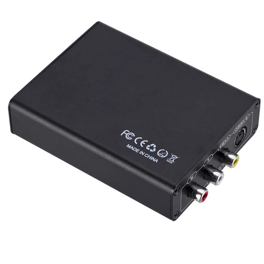 YuBeter S Video AV to HDMI конвертер видео аудио адаптер сигнала приемник для HDTV монитора