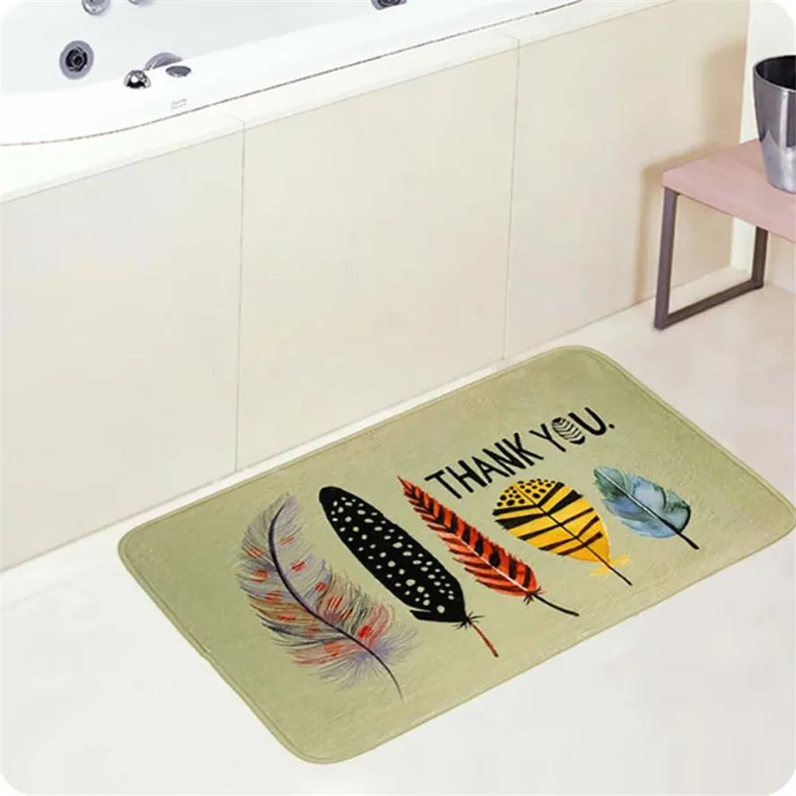 HOT Anti Slip Floor mat 40x60cm 1PC Water Absorbent Pad Soft Anti skid