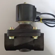 2W-40 пластиковый водонепроницаемый электромагнитный клапан DN40 220 V погружать под 1,5 дюймов 24 нормально замкнутый