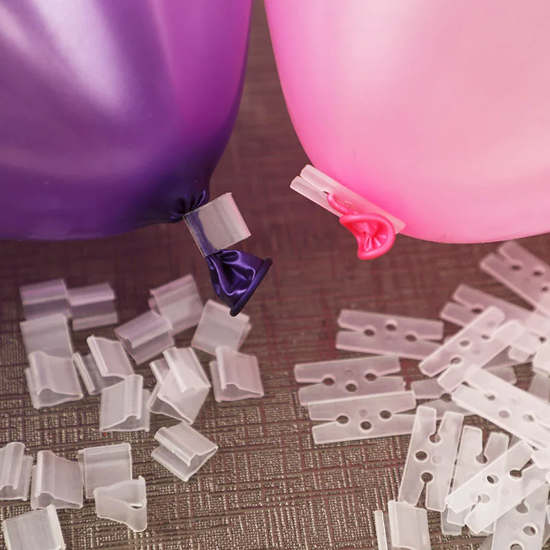 Пластиковый шар моделирование Уплотнение Клип воздушные шары цепь галстук Латексный Шар Уплотнение зажимы для шары для свадебной вечеринки аксессуары