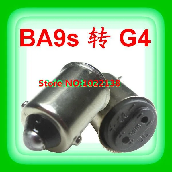 US $133.51 100pcs Free Shipping BA9s To G4 LED Light Bulb Base Holders Lamp Socket Converters BA9s To G4 Lamp Base Adapter