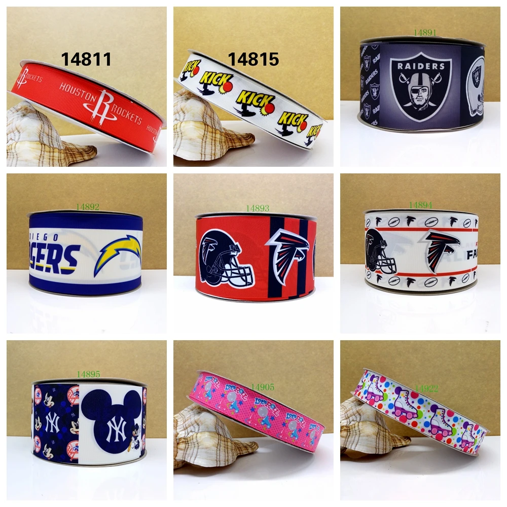 

Free shipping 2018 new arrival ribbons Hair Accessories ribbon 10 yards printed grosgrain ribbons14811