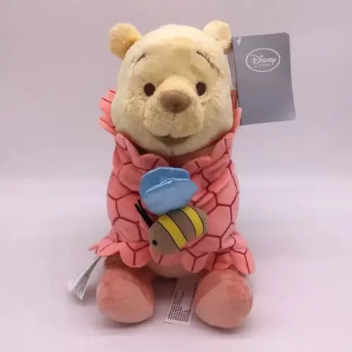 Dumbo Goofy Mickey Minnie Angel Plush Toys Babies Stitch With Blanket Appease Towel Cute Stuffed Animals Plush Toy 25CM - Цвет: Win bear