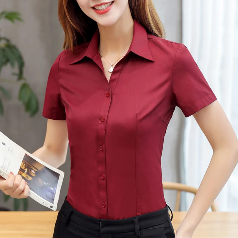 

Summer Cotton Womens Tops and Blouses Korean Fashion Women Blouses Women Short Sleeve Shirts Plus Size 5XL Ladies Tops