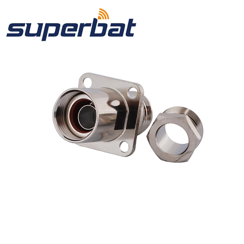 Superbat N Зажим Женский Джек с 4 отверстиями Панель Крепление RF коаксиальные разъемы
