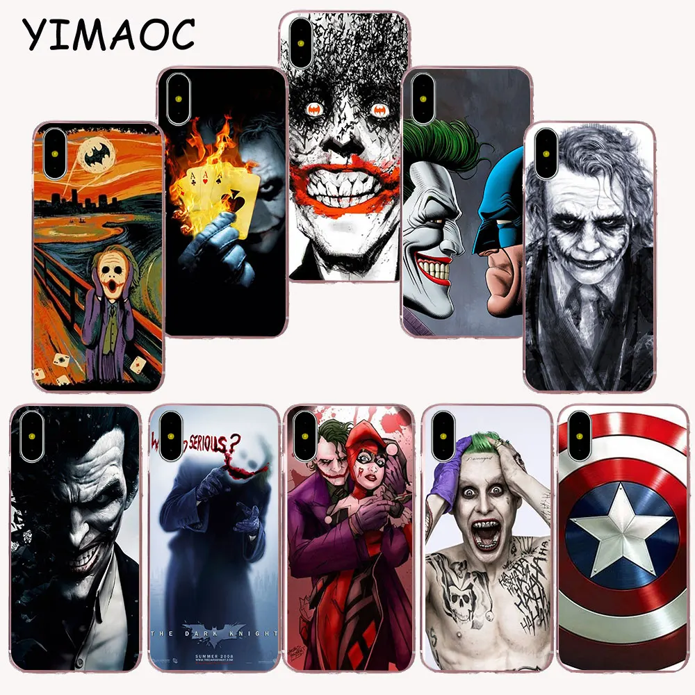 

YIMAOC 204z Joker Batman The Killing Joke Soft TPU Silicone Case for iPhone X r s Xr Xs Max 8 7 6S 6 Plus 5 5s SE