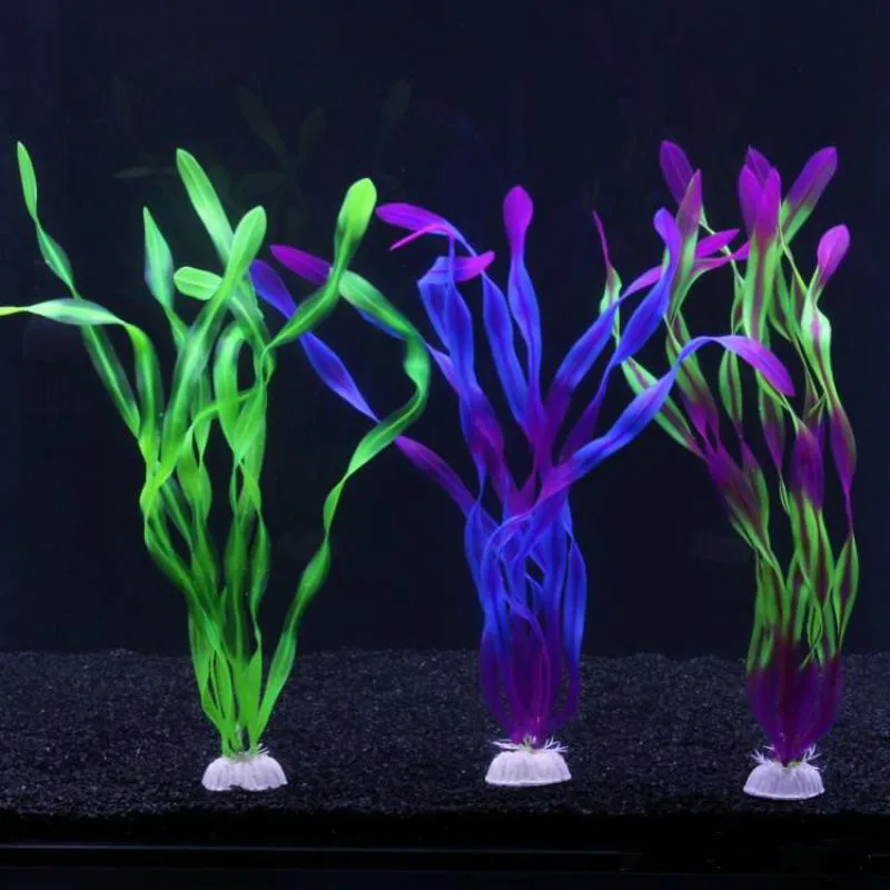 Underwater Aquarium Plants Ornaments Aquarium Fish Tank Plant Water Grass Decor Decoration 10cm-40cm