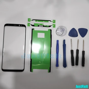 

Front Glass Lens+Stickers+Tools For Samsung Galaxy S8 G950 G950F Screen LCD Glass Lens Outer Glass Repair Replacement