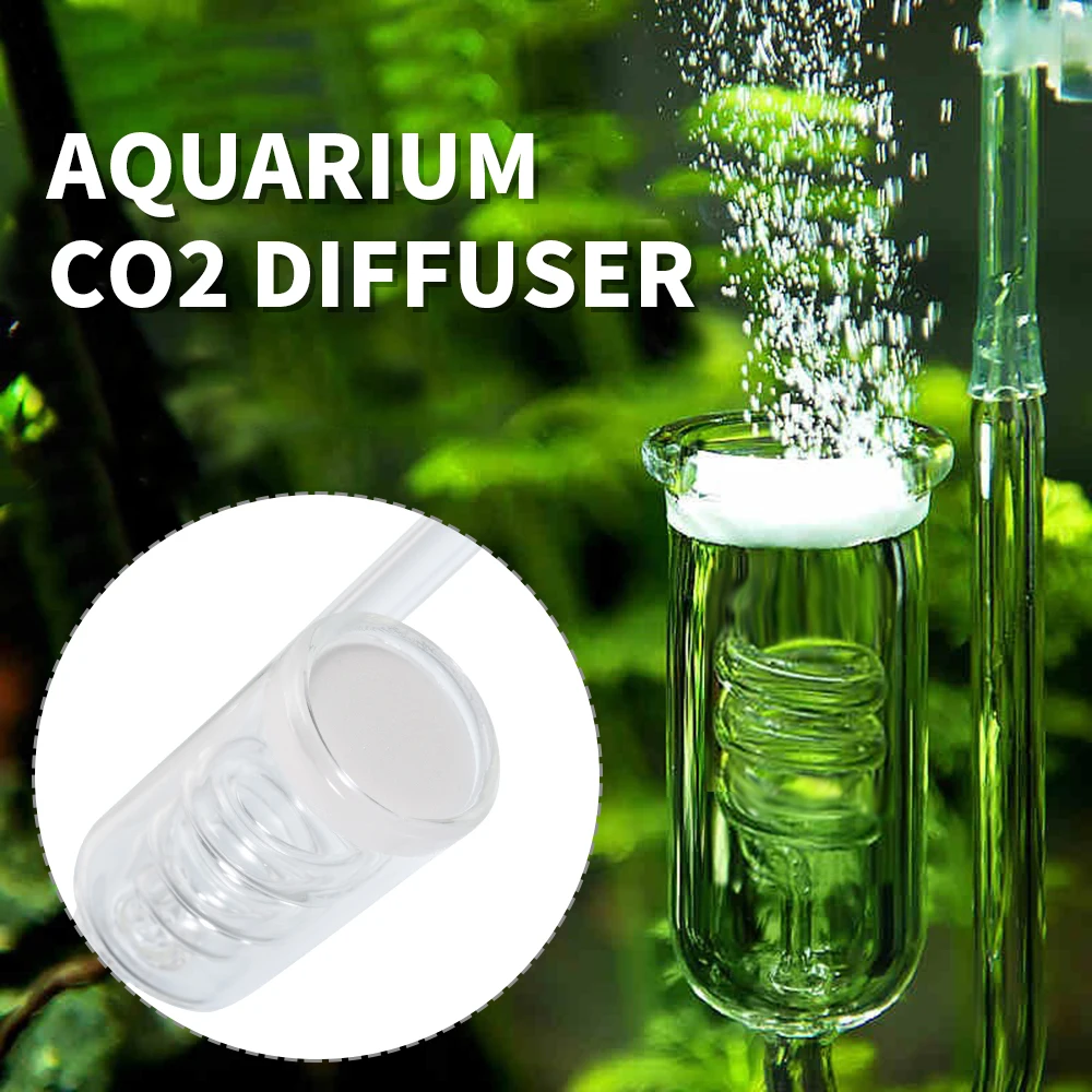 

Fish Tank Water Live Plant Aquarium CO2 Diffuser Glass Tank Atomizer Solenoid Regulator CO2 Atomizer for 60~300L