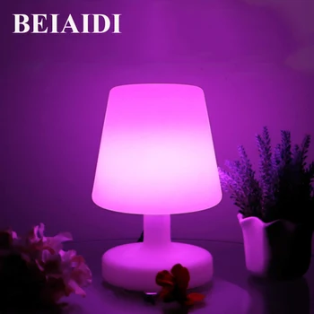 

BEIAIDI 16 Color RGB LED Night light Atmosphere Mood Table Desk Lamps IP68 Outdoor Camping Light Lamp bedside Baby sleeping Lamp