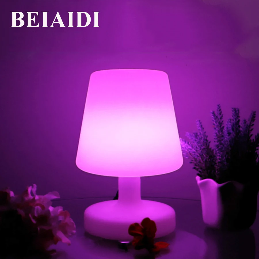 Светодиодный ночник BEIAIDI 16 цветов RGB настроение настольные лампы IP68