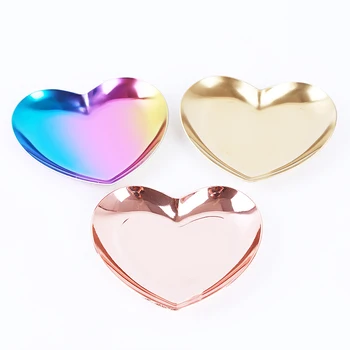 

Heart Shaped Jewelry Serving Plate Metal Tray Storage Decoration Ornaments Arrange Fruit Tea Tray Home Decoration