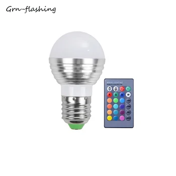 

E27 GU10 MR16 LED Bulb Smart Remote Control Dimmable RGB LED Lamp Bulb Home Party Indoor Livingroom Bedroom Lighting Edison Bulb