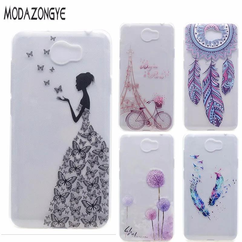 For Huawei Y5II Case 3D Flower Soft TPU Phone Case For Huawei Y5 2 Huawei Y5 II Lte Case Silicone Protective Back Cover Skin (1)