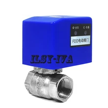DN20 AC12V, AC24V, AC220V 2 way Латунь Электрический шаровой клапан трех или четырех проводной контроль
