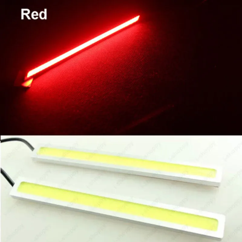 

100% new and high quality New DC 12V Bright Red Car COB LED Light DRL Fog Driving Lamp Waterproof hot