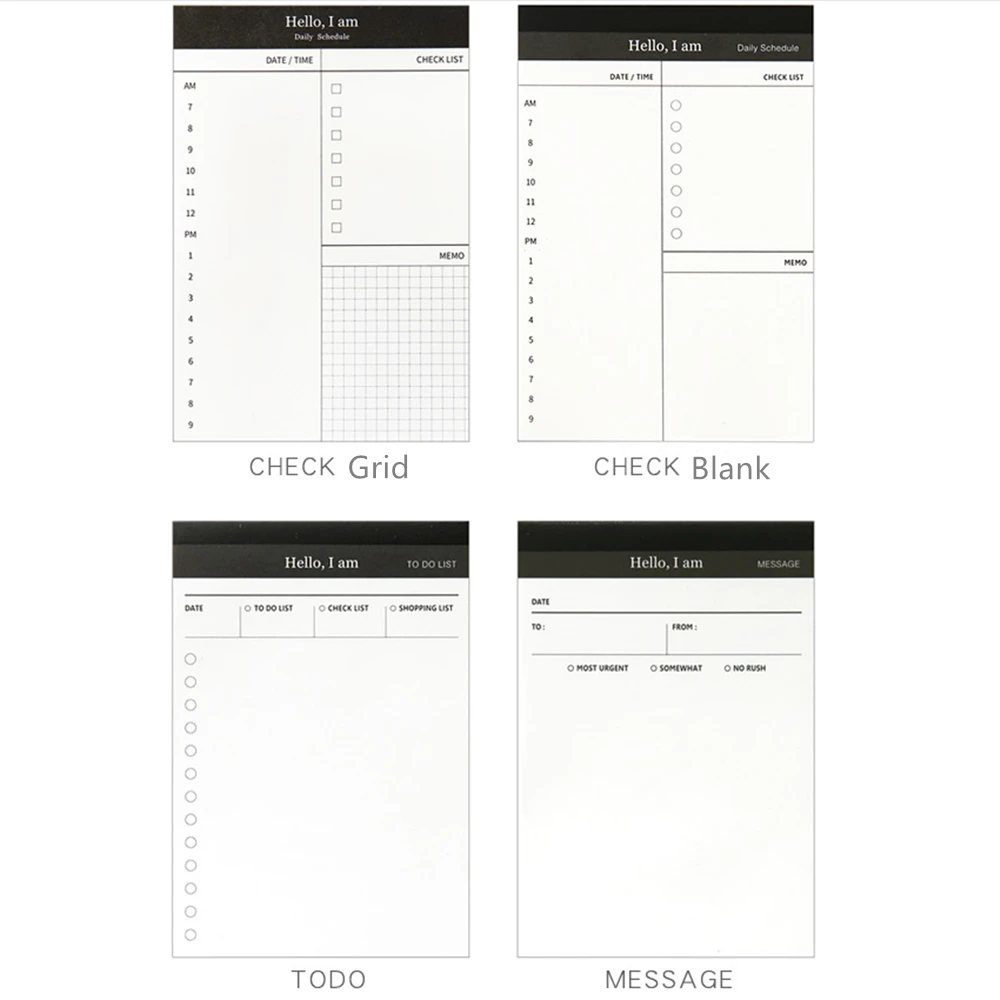 

To Do List Planning Pad Dialy Checklist Schedule Message Notepad Tear Off Planner 50 Sheet Per Pack Office Desk Check List Notes